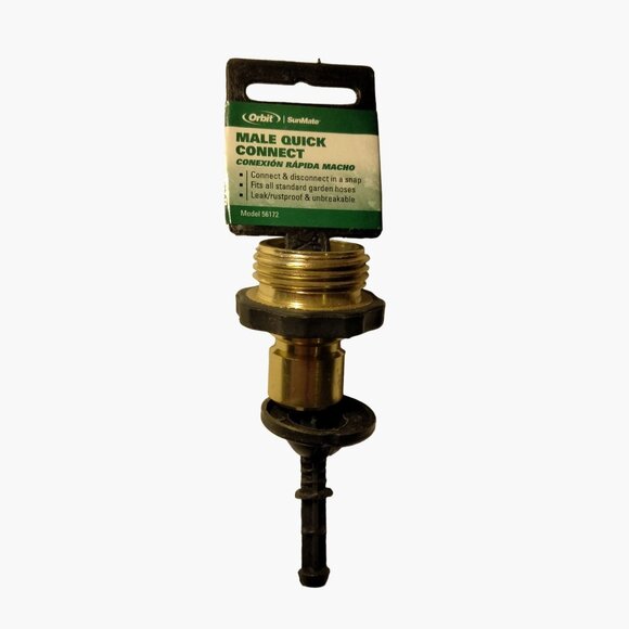 Orbitz SunMate Metal Male Quick Connect Garden Hose End - Picture 1 of 7